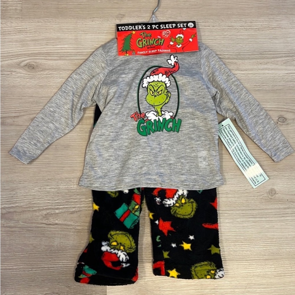 The Grinch 2 Piece 2T Toddlers Sleep Set